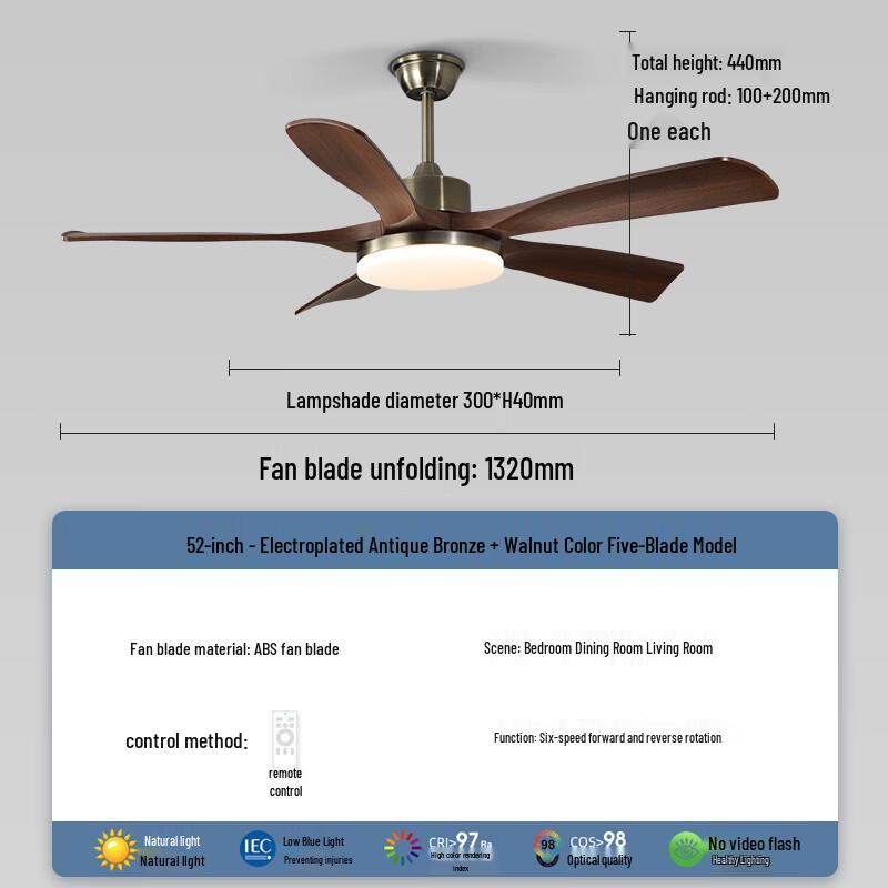 OEING Ceiling Fan with Light