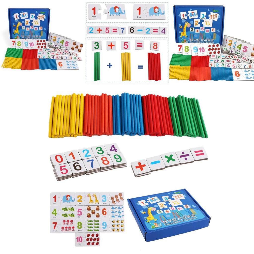 Counting And Wooden Number Matching Toy For Children Early Learning Educational