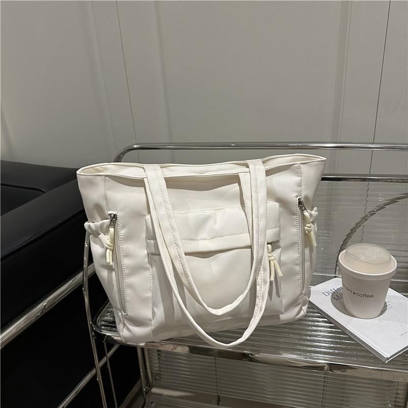 Canvas Bag For Women, Large Capacity, Versatile, Casual Shoulder Bag, Nylon Bag, Class Commuting Tote Bag