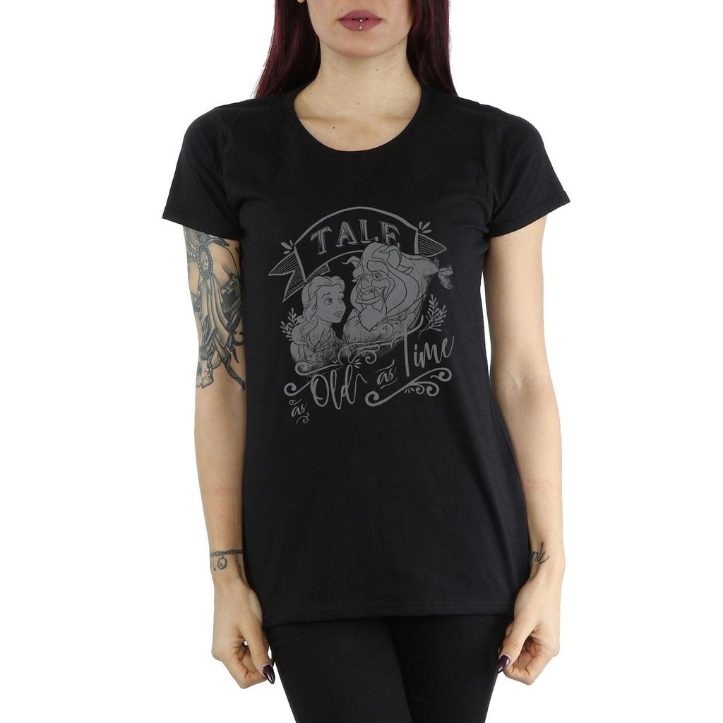 Disney Womens/Ladies Beauty And The Beast Tale As Old As Time Cotton T-Shirt