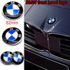 Blue White Car Front Hood Emblem 74mm 82mm Rear Badge 68mm 56mm Wheel Hub Cap 45mm steering wheel stickers Accessories For BMW QZ5
