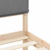 Bed Frame with Padded Headboard Light Grey 120 x 190 cm