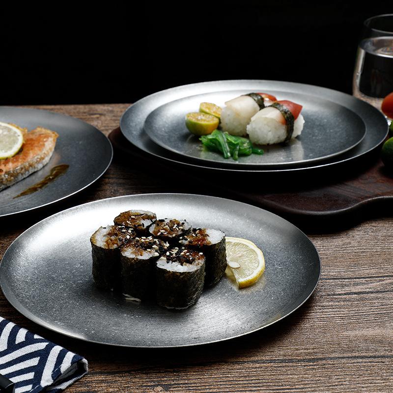 Круглая плоская тарелка 23 см — фото 5