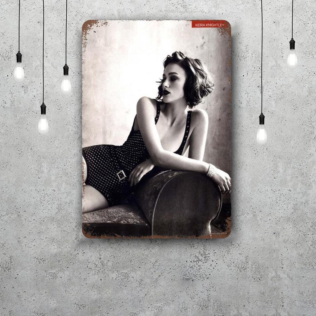 keira knightley Decor Vintage Metal Signs Tin Signs Captain Poster Decor for Bar Pub Club Man Cave Wall Decoration