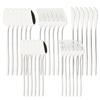 30Pcs/Set Stainless Steel Dinner Mirror Gold Dinnerware Set Knife Dessert Fork Spoon Cutlery Set Kitchen Flatware Silverware Set