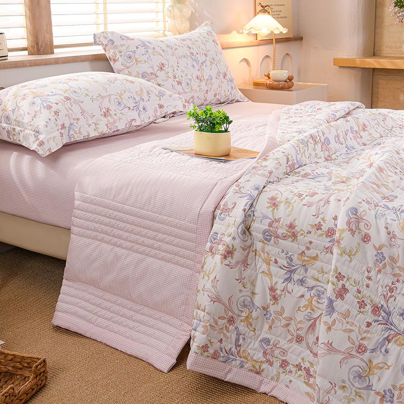 Fresh Style Washed Summer Quilt - Air Conditioning Comfort with Free Shipping