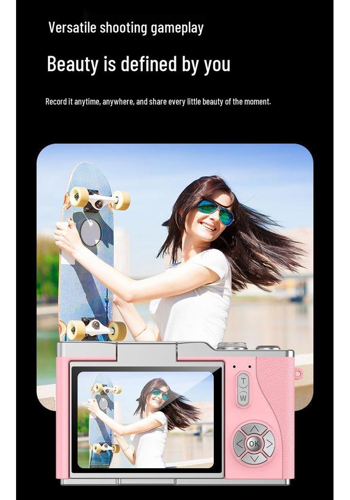 Cross-Border HD Digital Mini Camera for Students - Retro CCD Children's Party and Travel Photographer.
