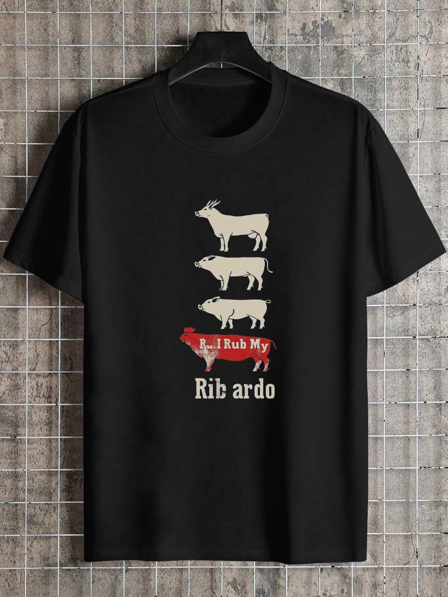 

1pc Meat Lovers Stack Graphic T-shirt XXXL
