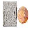 Feather Texture Fondant Silicone Mold Diy Chocolate Baking Cake Decoration Clay Plaster Mold