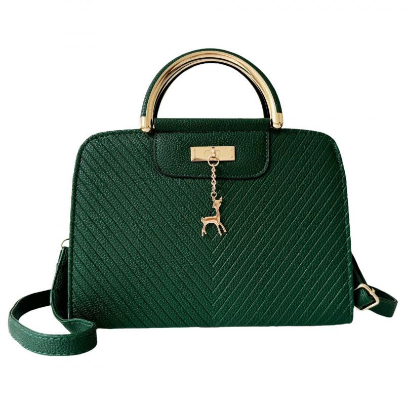 Taizhou Women's PU Small Square Crossbody Handbag - Solid Color Fashion Shoulder Bag