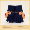 7-12 Years Old Winter Knitted Gloves Cartoon Dinosaur Kids Gloves  Boys and Girls