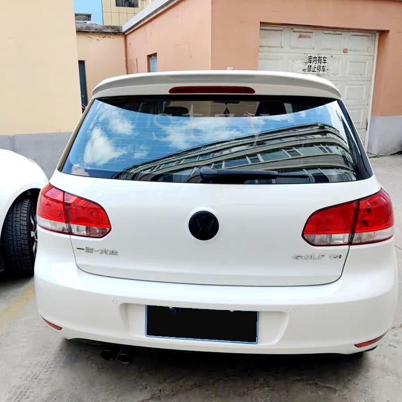 For Volkswagen GOLF 6 Spoiler 2010-2013 Mk6 High Quality ABS Material Car Rear Wing Primer Color Rear Spoiler