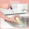 Long Handle Flexible Bottle Brush With Plastic Bristles For Glassware Cleaning