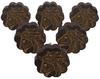 IBA Indianbeautifulart Brown Engraved Knobs Furniture Knobs Cabinet Drawer Pull Pack