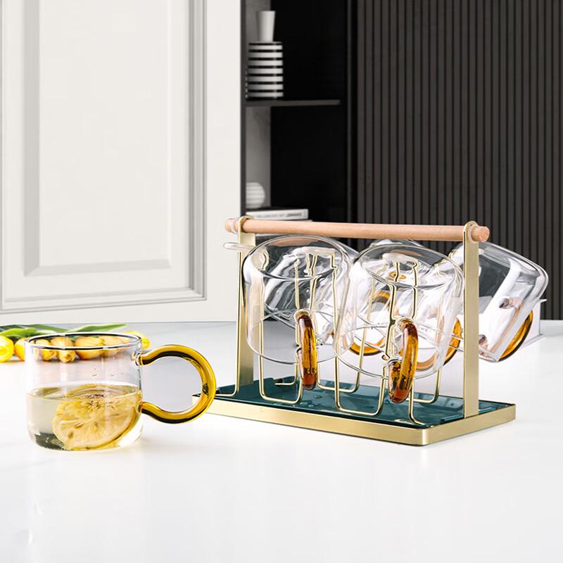 Flevance Heat-Resistant Transparent Glass Tumbler Set (6-Pack)