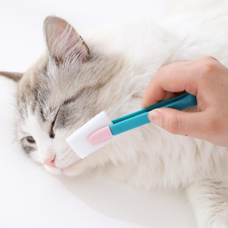 Pet Grooming Tools Cat Eyes Comb Pet Tear Stain Remover Comb Cleaning Brush for Small Cat Dog