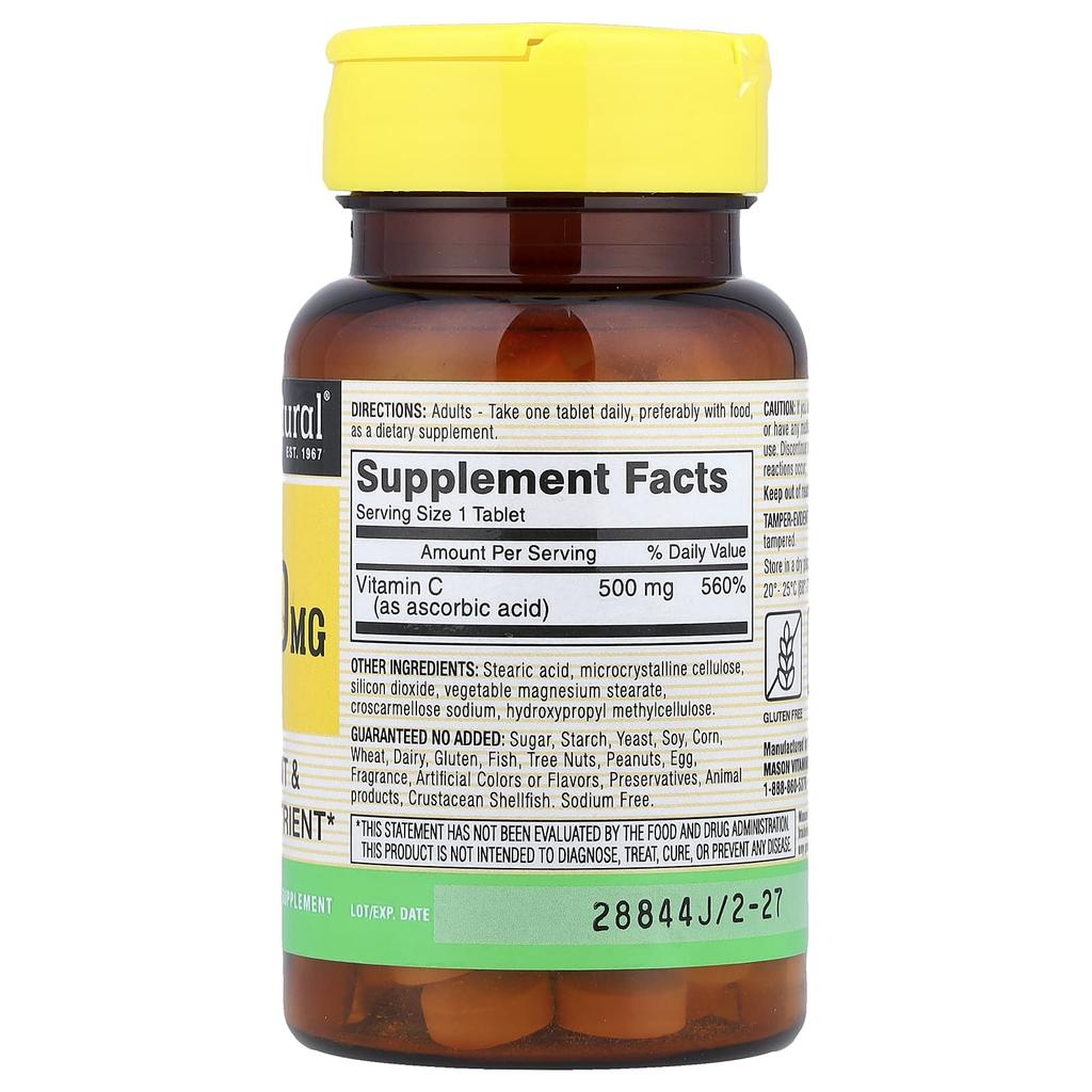 Vitamin C, 500Mg, 100 Tablets