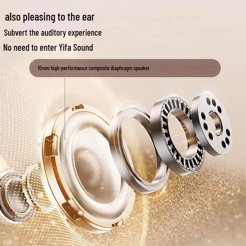 D04 Clip-on Long-Lasting Wireless In-Ear Headphones with Digital Display