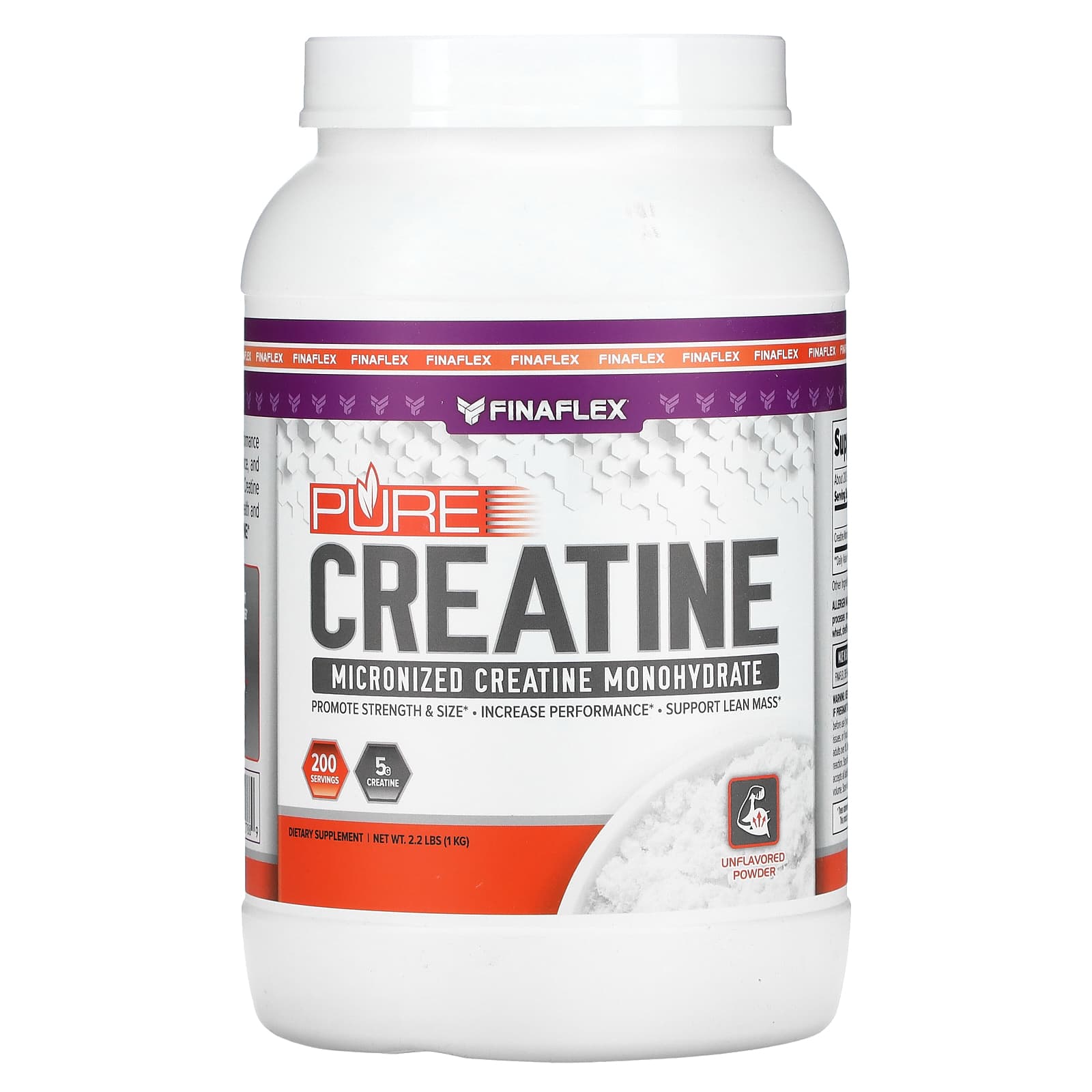 

Pure Creatine, Unflavored Powder, 1Kg (2.2Lb)