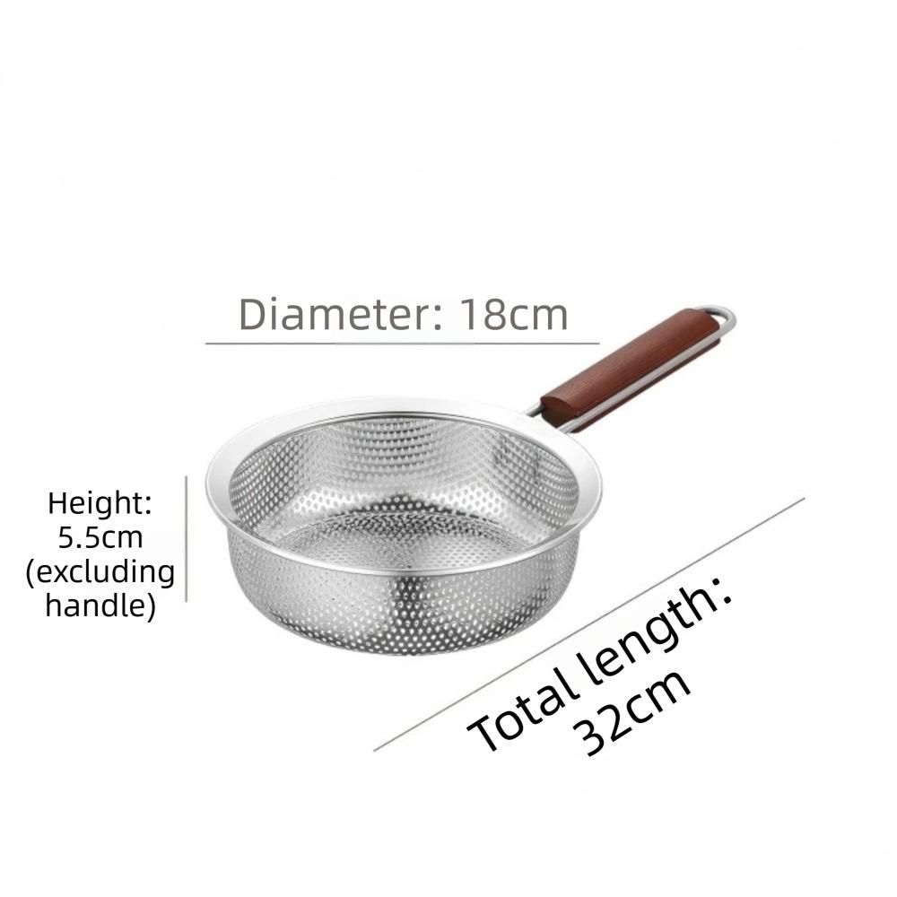 Multipurpose Mesh Skimmer Spoon Easy To Clean Stainless Steel Colander  For Kitchen Cooking