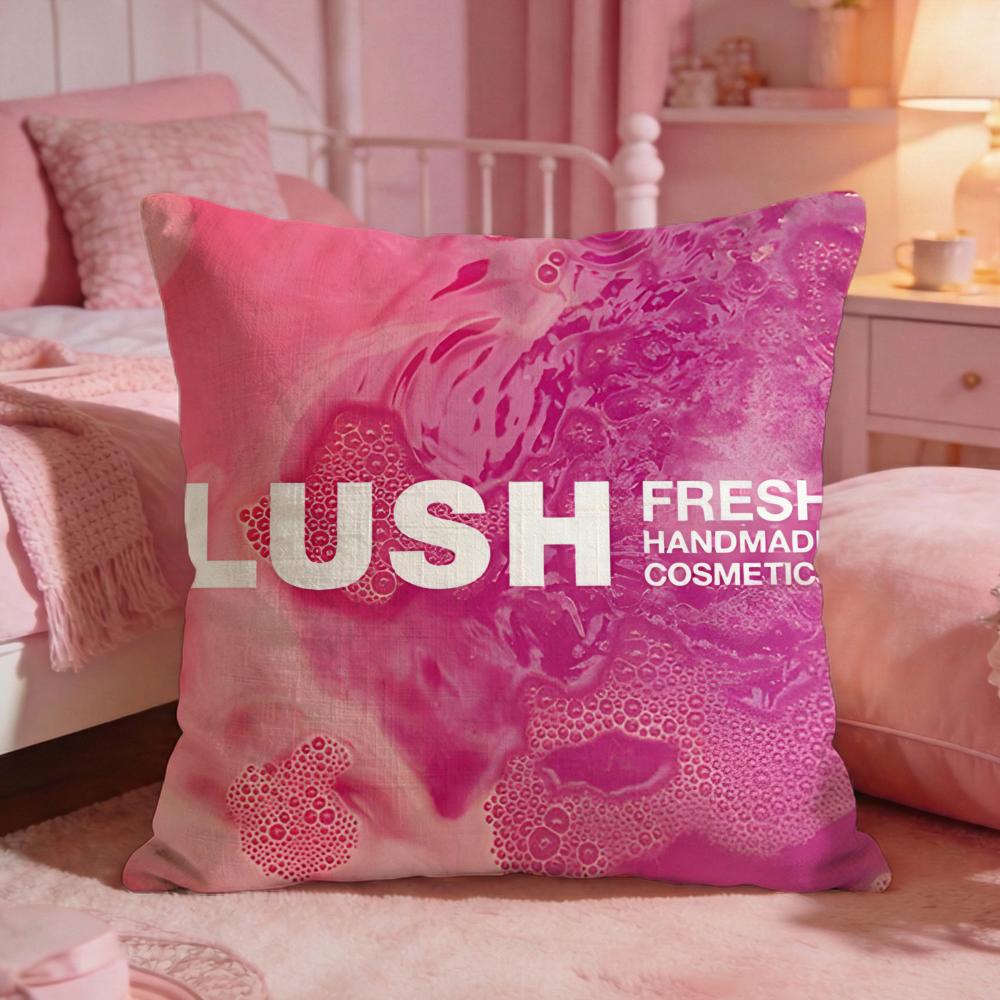 Brand Logo LLush Cushion Cover Premium Comfort Reversible Pillow Cove Two In One Design For Any Room Car Interior
