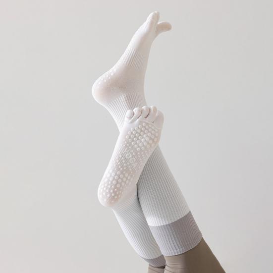 Yoga Socks Non-Slip Grip with High Elasticity Fitness Traction Points Socks Socks for Home Gym Yoga