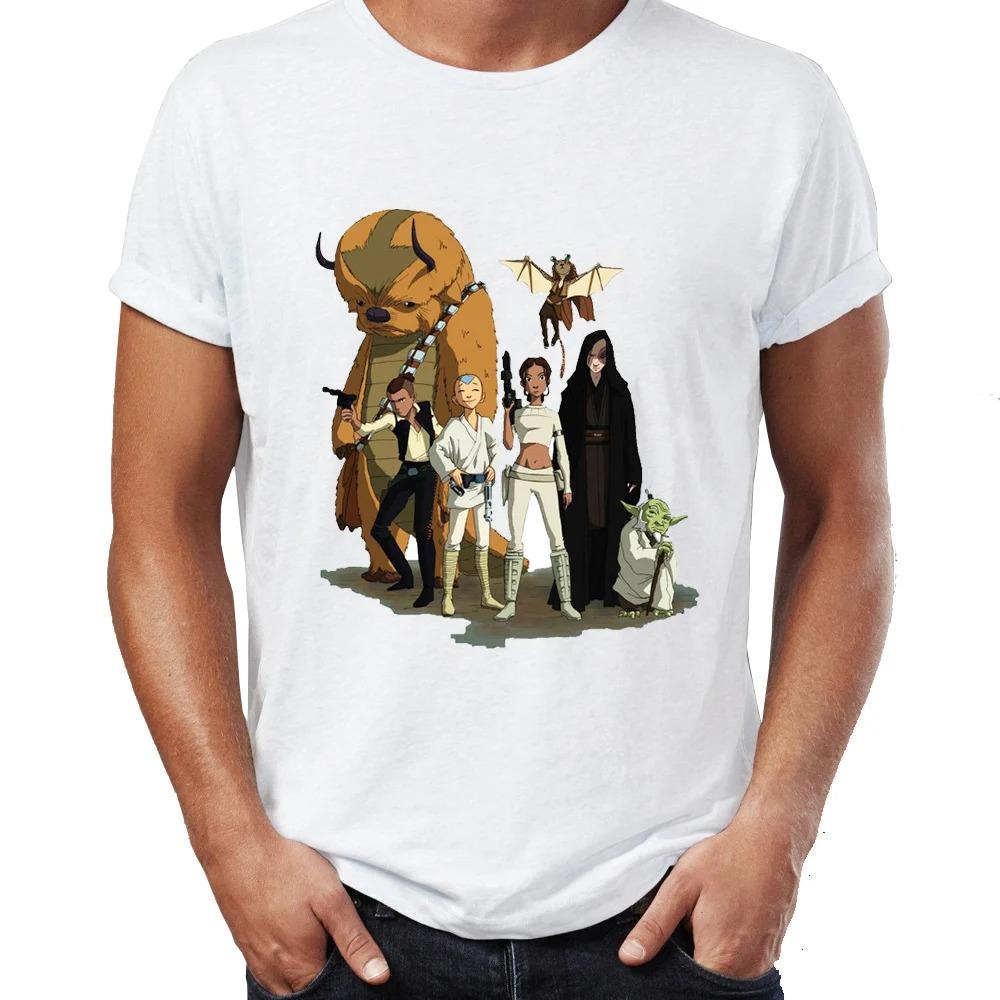 

Повседневная мужская футболка Аватар: Легенда об Аанге Аанг и Аппа Аниме Крутая футболка Унисекс Футболки Топы Харадзюку Уличная одежда 4XL