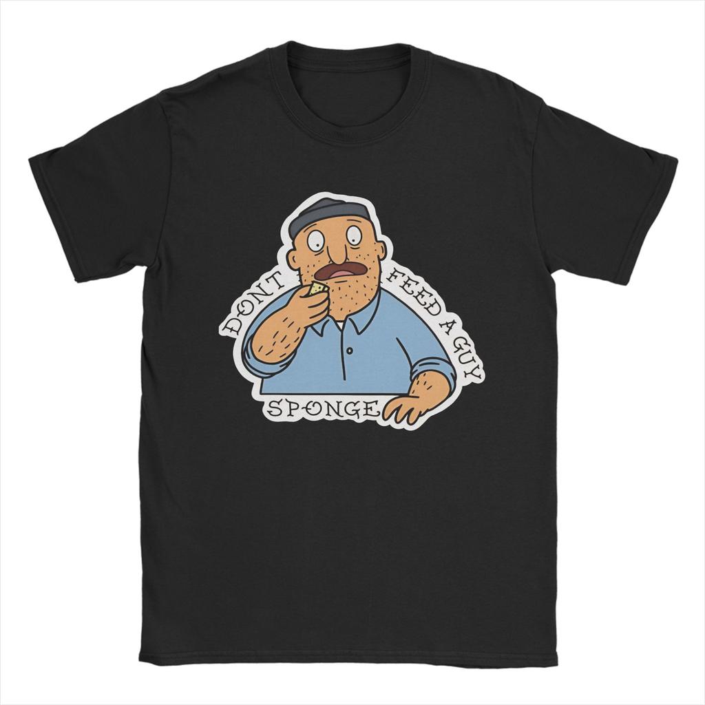 Bobs Burgers Family Shot & Teddy Logo  Tshirts Men Cotton Clothing Casual  Crewneck Short Sleeve