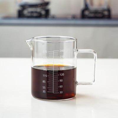 Xiehe 240ml High Borosilicate Glass Measuring Cup