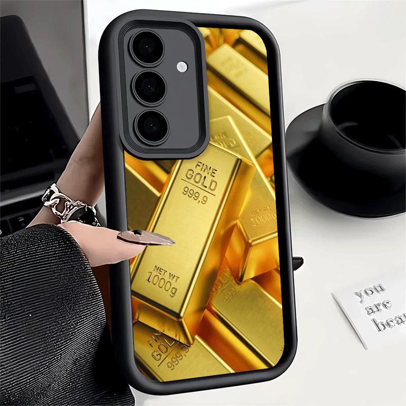 Phone Case for Samsung Galaxy A17 A16 A15 A14 A13 Fine Gold Pattern Printing A56 A36 A26 A55 A35 A25 A54 A34 A24 A53 A33 A23 A07