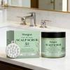 Hoegoa Rosmarin Kopfhautpeeling mit Haarreinigungsbürste Ölkontrolle Erfrischendes Minzöl Anti-Juckreiz Shampoo Feuchtigkeitsspendendes Haarpflegepeeling
