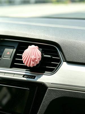 EVA Shell Car Vent Air Freshener, Universal Auto Vent Clip, Long-Lasting Safe Car Fragrance, Up To 45 Days