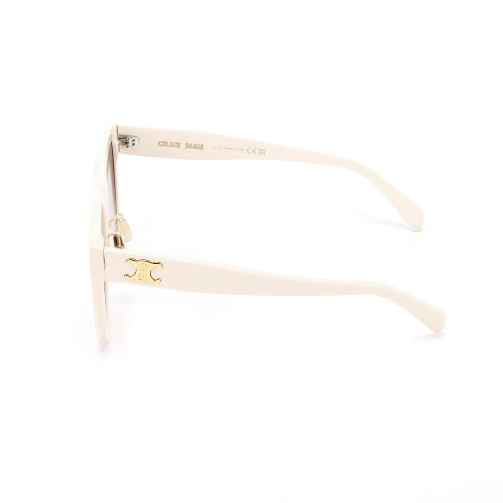Celine Triomphe Logo Irregular Shape Sunglasses Women Sunglasses Nude Pink White CL40222F-25K