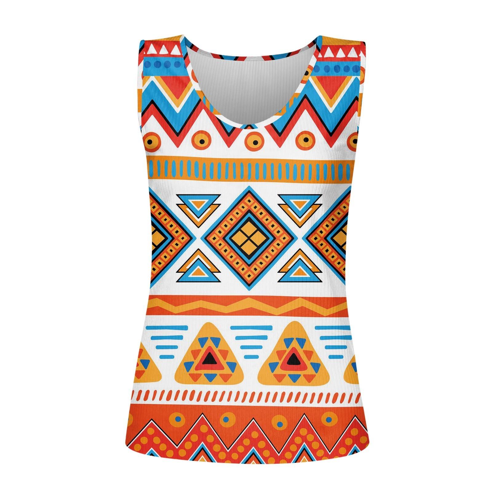 

Женская летняя модная футболка без рукавов с принтом, майка XL оранжевый