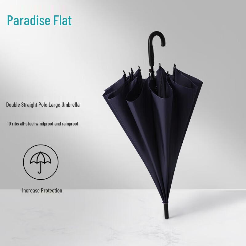 Heaven Umbrella Large Semi-automatic 10-Rib Stick Umbrella