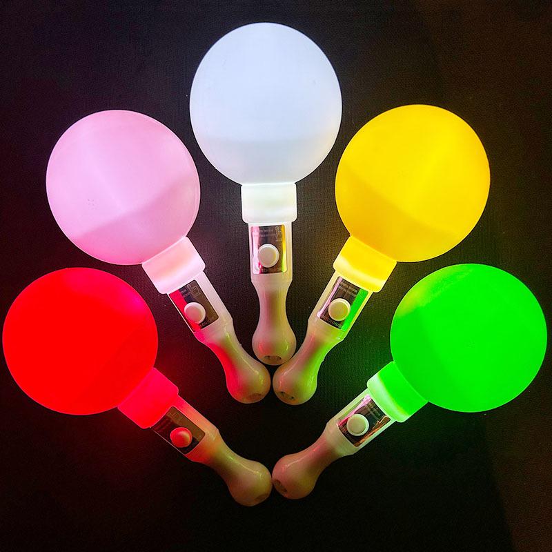 Light-Up Heart & Pentagram Glow Stick with Sound Shaker for Creative Activities