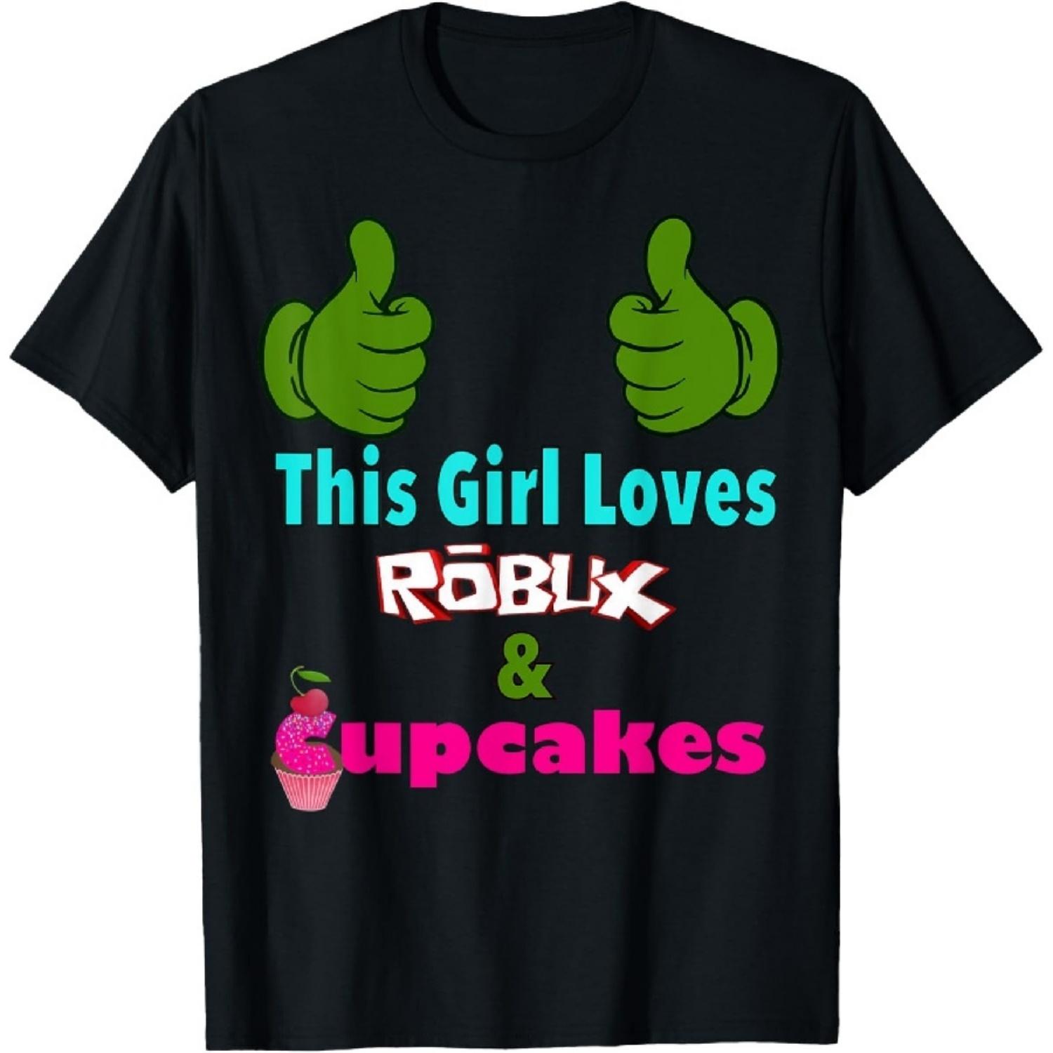

gamer girl design saying This girl loves ROBUX and cupcakes T-Shirt XXXXXL чорний