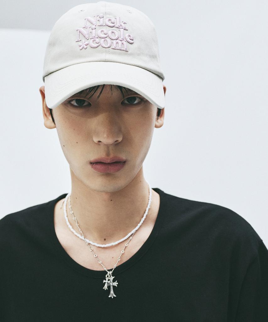 Nigaennikol Nn Dotcom Signature Ball Cap_Beige Pink