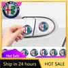 Car Stickers For Alfa Romeo Car Door Lock Keyhole Sticker Auto Key Sticker Emblem For Alfa Romeo Giulia Stelvio Giulietta 156 15
