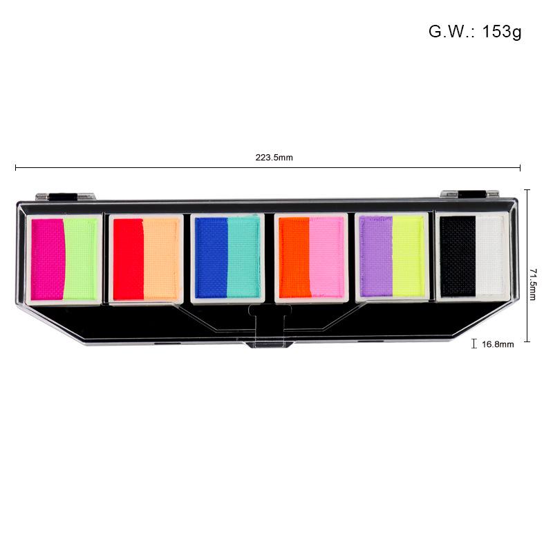 In-Stock 6-Color Dual-Tone Washable Face & Body Paint Cream for Kids
