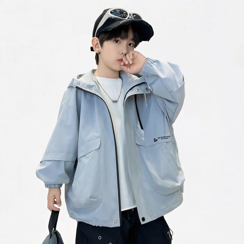 

Boys Hooded Casual Jacket M