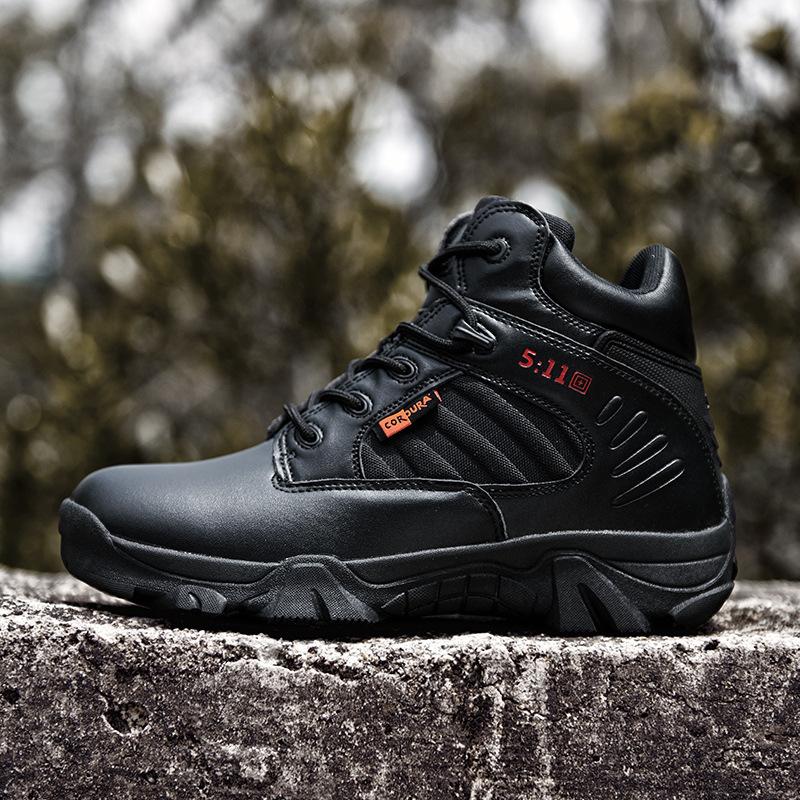 Jarní a letní nová pánská outdoorová sportovní obuv platforma bojové boty vojenské boty taktické boty vysoké tréninkové boty