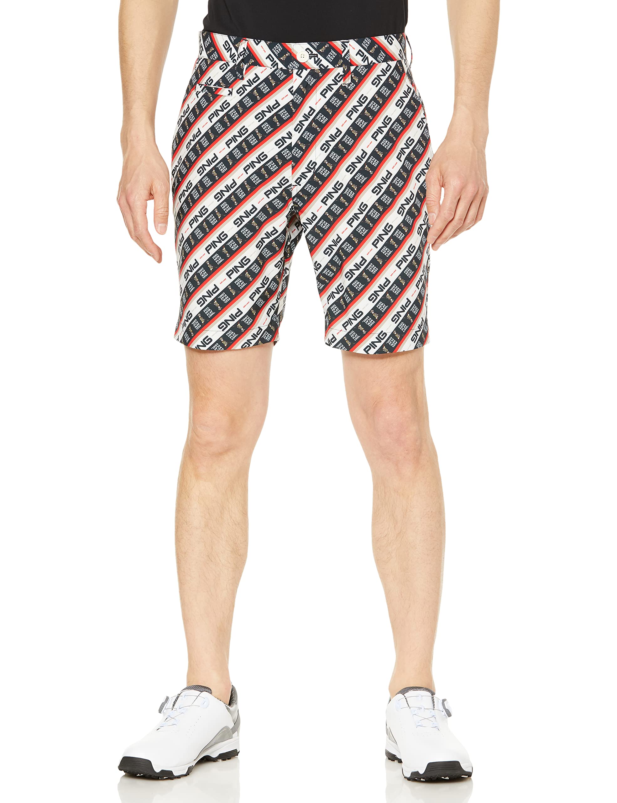 

Shorts Golf LL [Pin Apparel] Men s (Bias Pattern, All-Directional Stretch) / / 621-3132201 100_Red