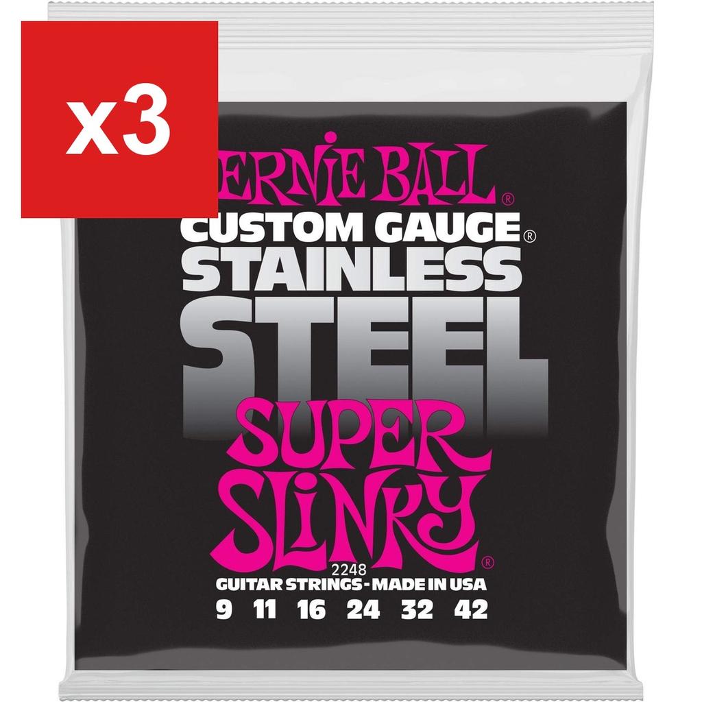 Electric Guitar Strings Ernie Ball 2248 (09-42) Stainless Super Slinky