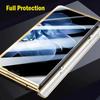 Foldable Stand Leather Funda for Xiaomi Mix Fold 4 Plating Hinge Case for Xiaomi Mix Fold 4 Case with Front Screen Glass Film