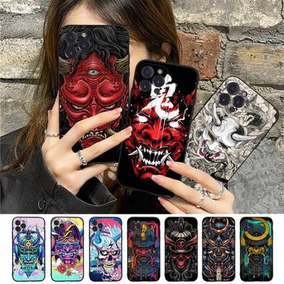 Samurai Oni Mask Cassa Del Telefono Per il iPhone Samsung Galaxy Redmi Xiaomi Oppo OnePlus Nota SA 7 8 9 10 11 12 13 14 20 21 22 23 53 54 Pro Max Plus Ultra
