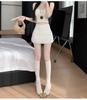 2025 Autumn Korean Sweet & Spicy Layered Lace Pleated Mini Skirt for Women