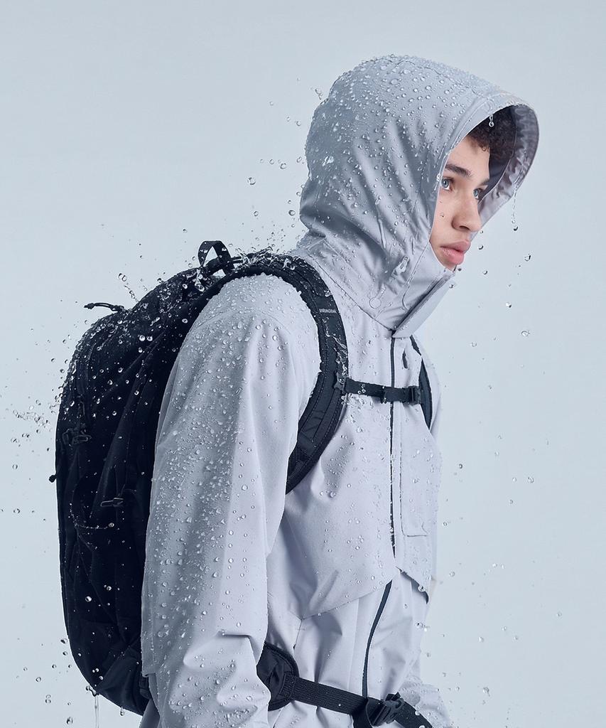 Crew Members Only Rain-Tech Wind Jacket Gray