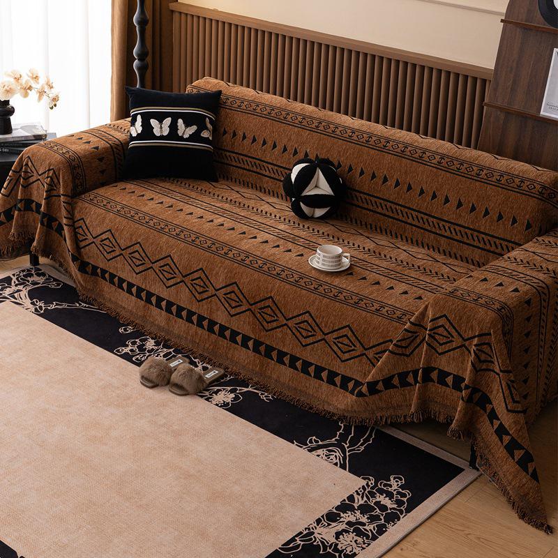 Bohemian Chenille Sofa Cover Fabric - Universal, All-Season 2026 Design