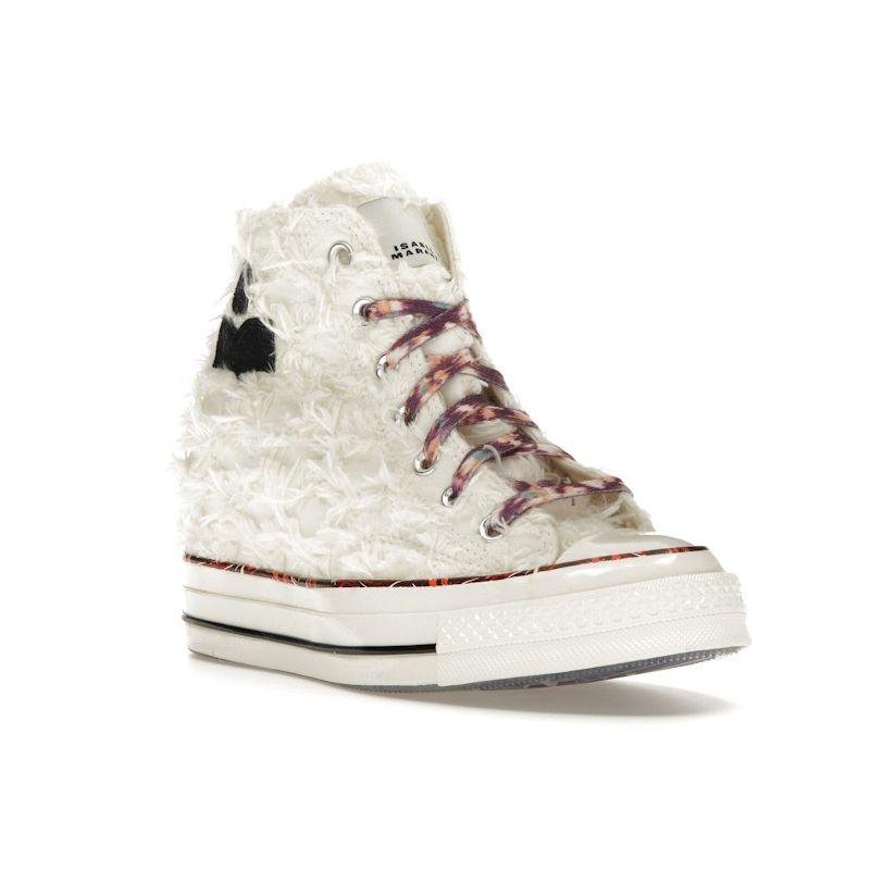 Converse Isabel Marant x Chuck 70 Vnitřní klínek Vysoké Vanilkově bílé Unisex tenisky Krémová Černá Červená A10222C